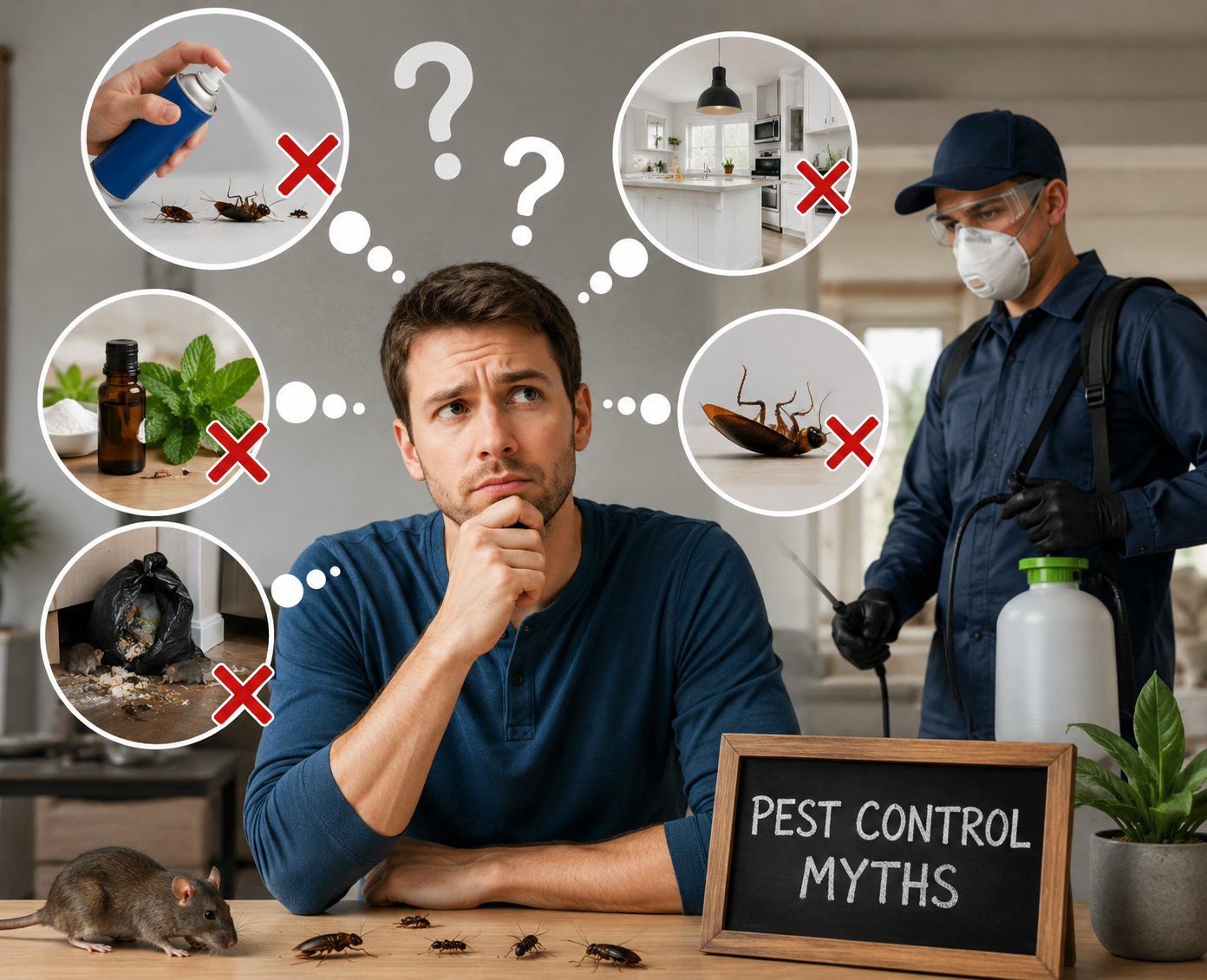 Pests we treat - Emergency Pest Control Myths Busted: What You Should Stop Believing